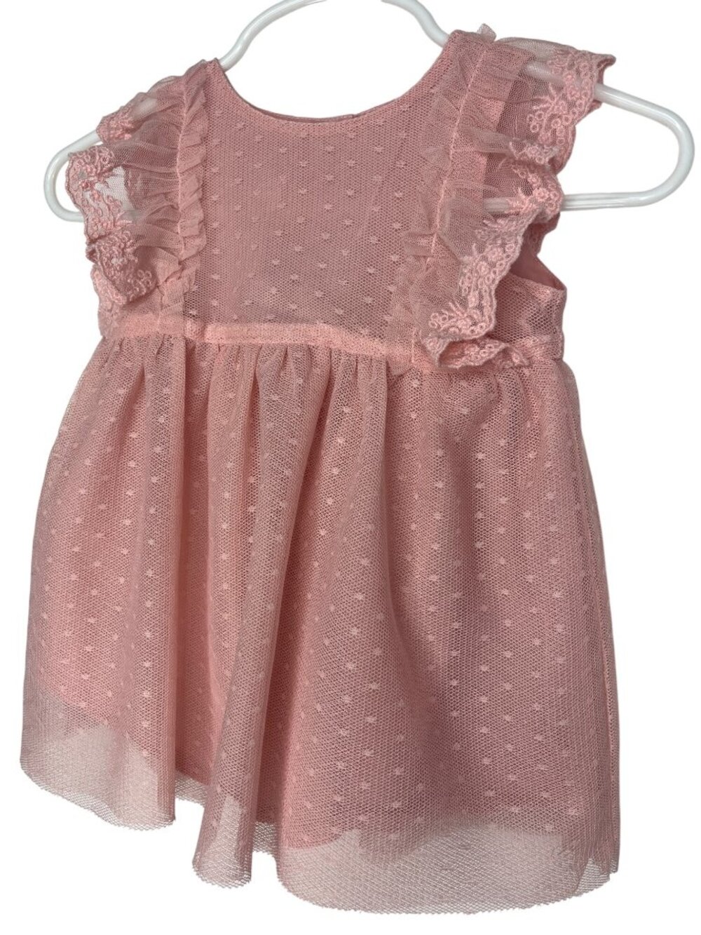 GAP Pink Lace Ruffle Casual Kids Dress
